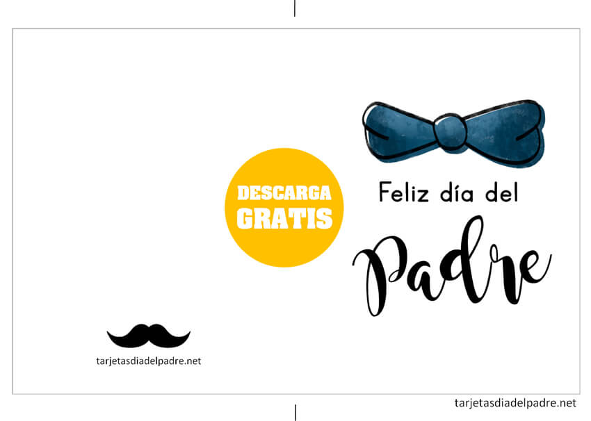 Tarjetas del Día del Padre Para Imprimir Día Del Padre