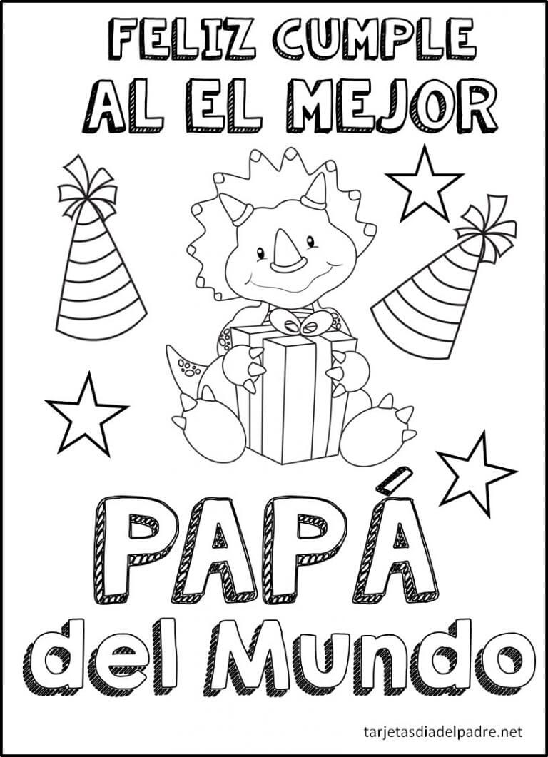 Dibujos de Feliz Cumpleaños para Colorear