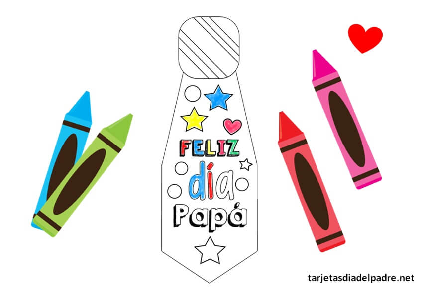 Tarjetas Para Papá Moldes Día Del Padre